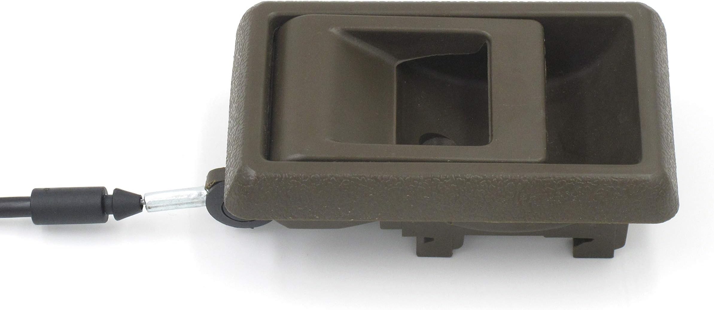 Flapper Style Recliner Release Handle,Recliner-Handles Lane Replacement for Lane and Action,2 5/8" Exposed Wire,Oval tip,Overall Length of Cable 23 1/2" (Brown)