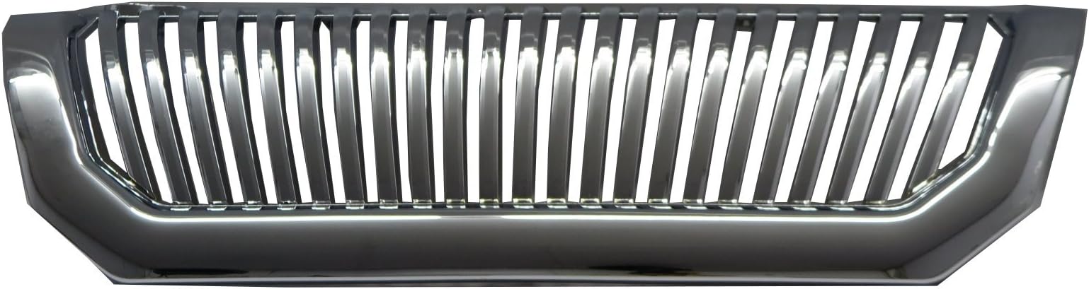 CrazyTheGod Pajero NM 2000-2004 Vertical Front Bumper Hood GRILLE/GRILL CHROME for Mitsubishi