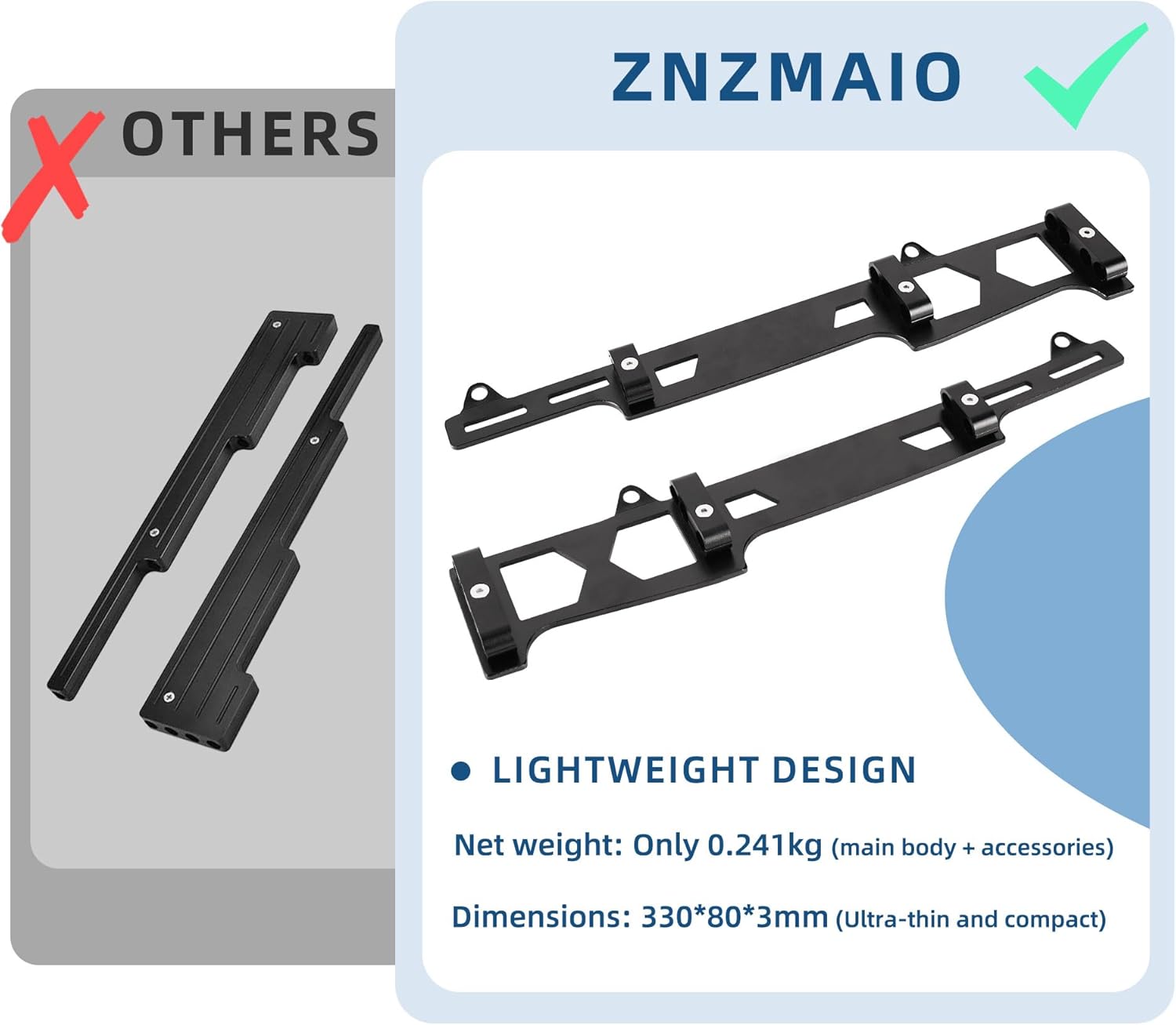 141-638 Linear 2-in-1 Spark Plug Loom, JKU Ignition System, Aluminum Alloy Construction, Black