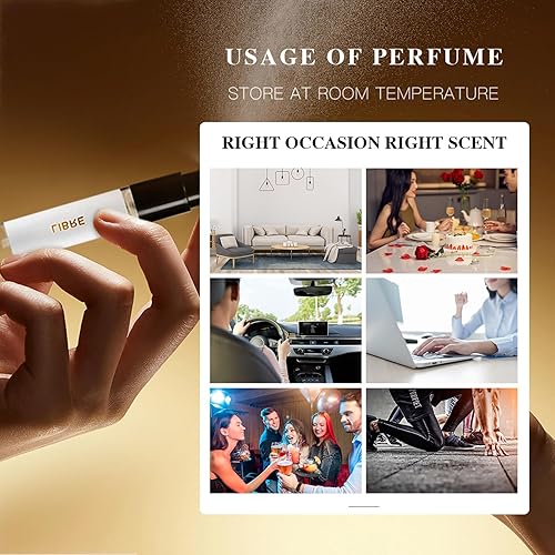 Miniatura 5 de Eau de Parfum - 5 fragancias de larga duración de 0.2 fl oz, juego de regalo de perfume blanco de lujo, 5 aromas únicos y duraderos para cada estado