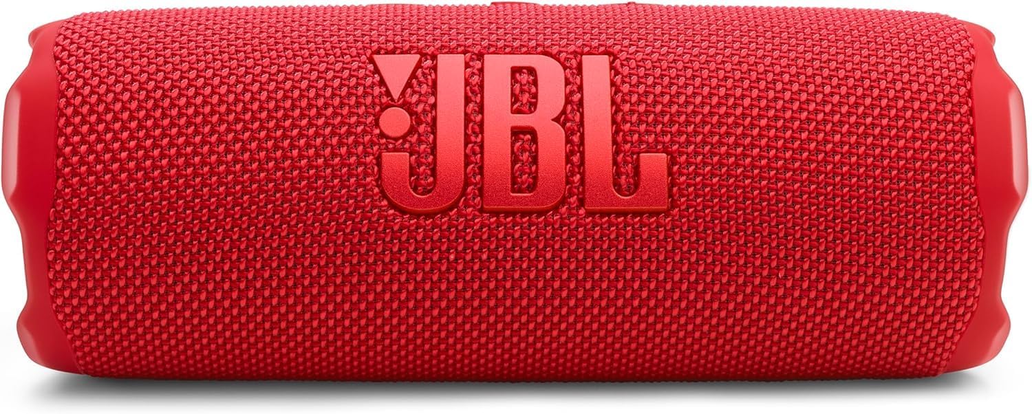 JBL Flip 7 - Portable Waterproof and Drop-Proof Speaker, Bold Pro Sound with AI Sound Boost, 16Hrs of Playtime, and PushLock System with Interchangeable Accessories (Red) (Renewed) - Image 3