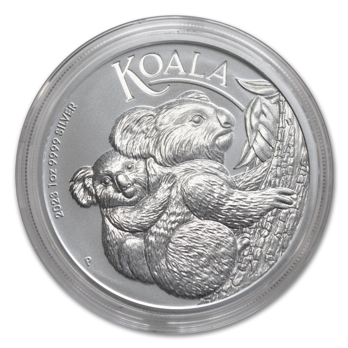 2023 P 1 oz Australian Silver Koala Coin (Brilliant Uncirculated in Capsule) and Certificate of Authenticity P Seller BU