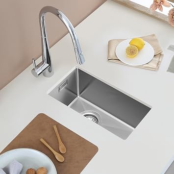 25x45cm Small Kitchen Sink, Nano-Silver
