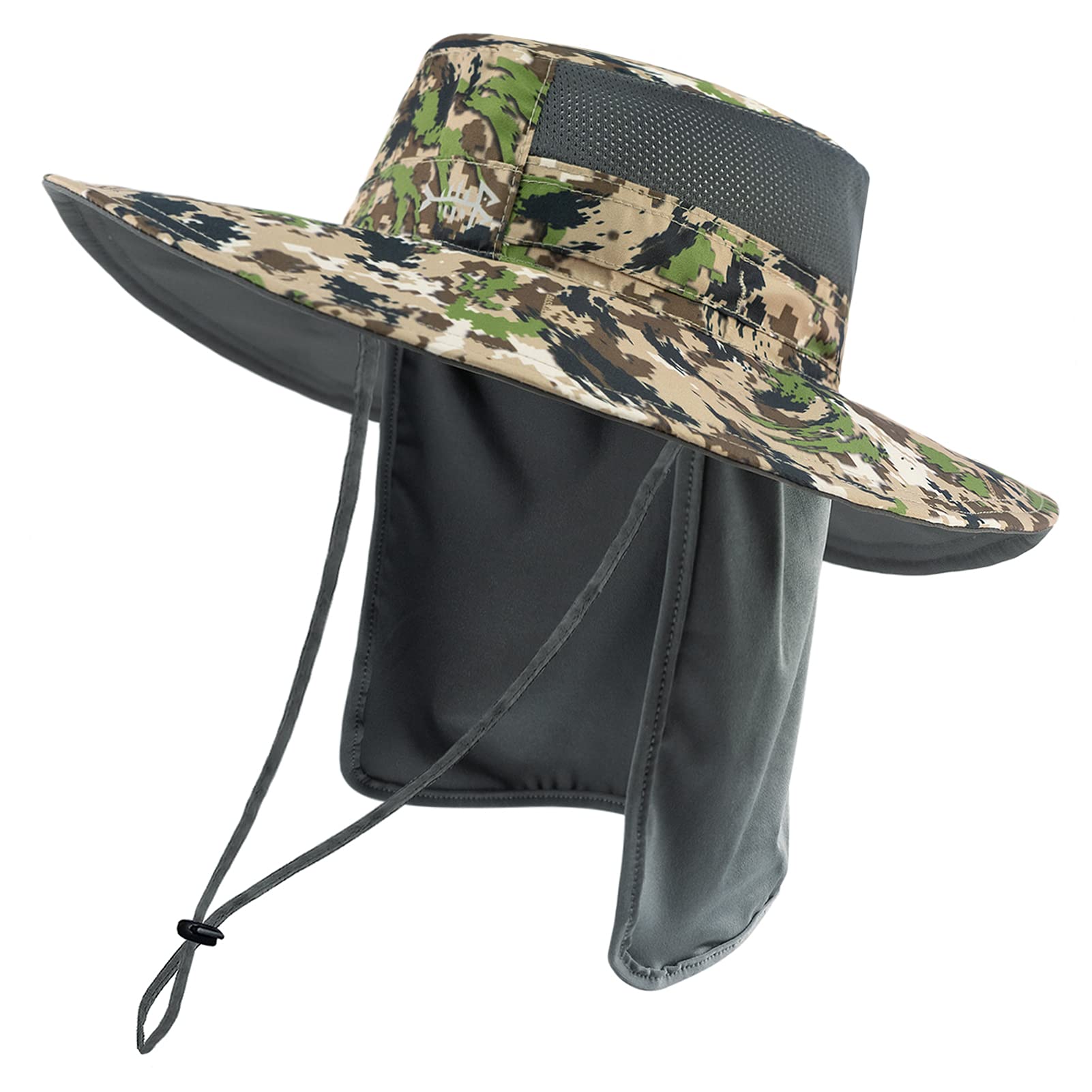 Bassdash UPF 50+ Sombrero de Pesca Solar Resistente al Agua con Solapa de Cuello Desmontable — view 38