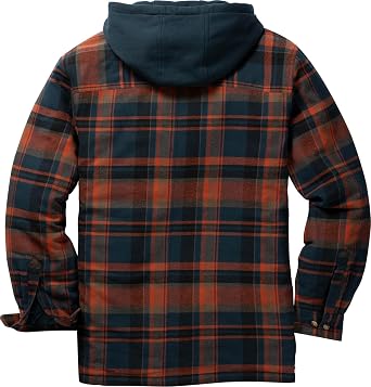 Legendary Whitetails Mens Flannel Shirt Jacket Hooded Shacket