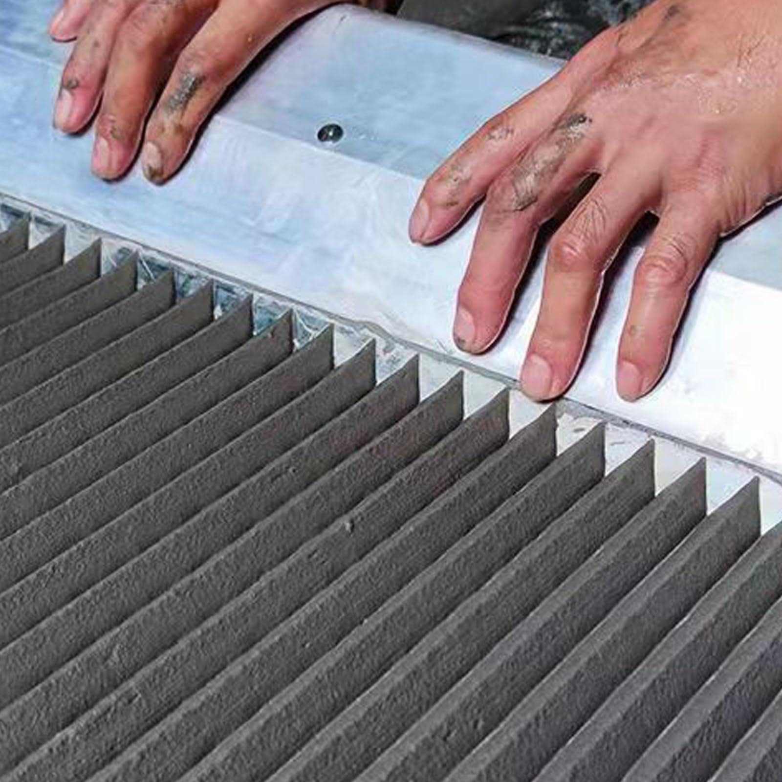 Paleta ajustable con muescas para instalación de azulejos con herramienta de peine de mortero