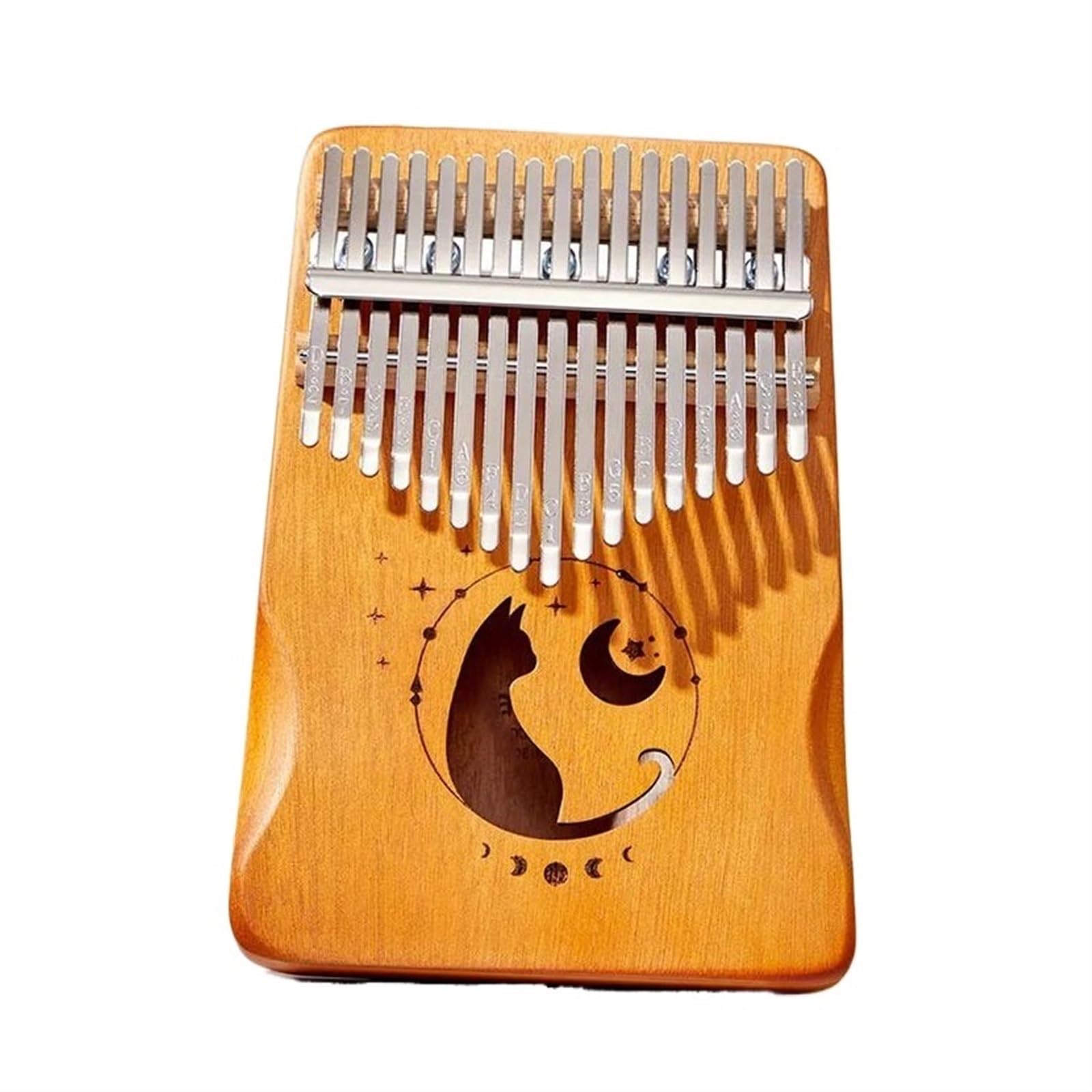 Kalimba Kalimba 17-klawiszowy Profesjonalny Fortepian Kciukowy Z Klawiaturą Z Litego Drewna Fornirowanego Kalimba Fortepian Kciukowy(A)