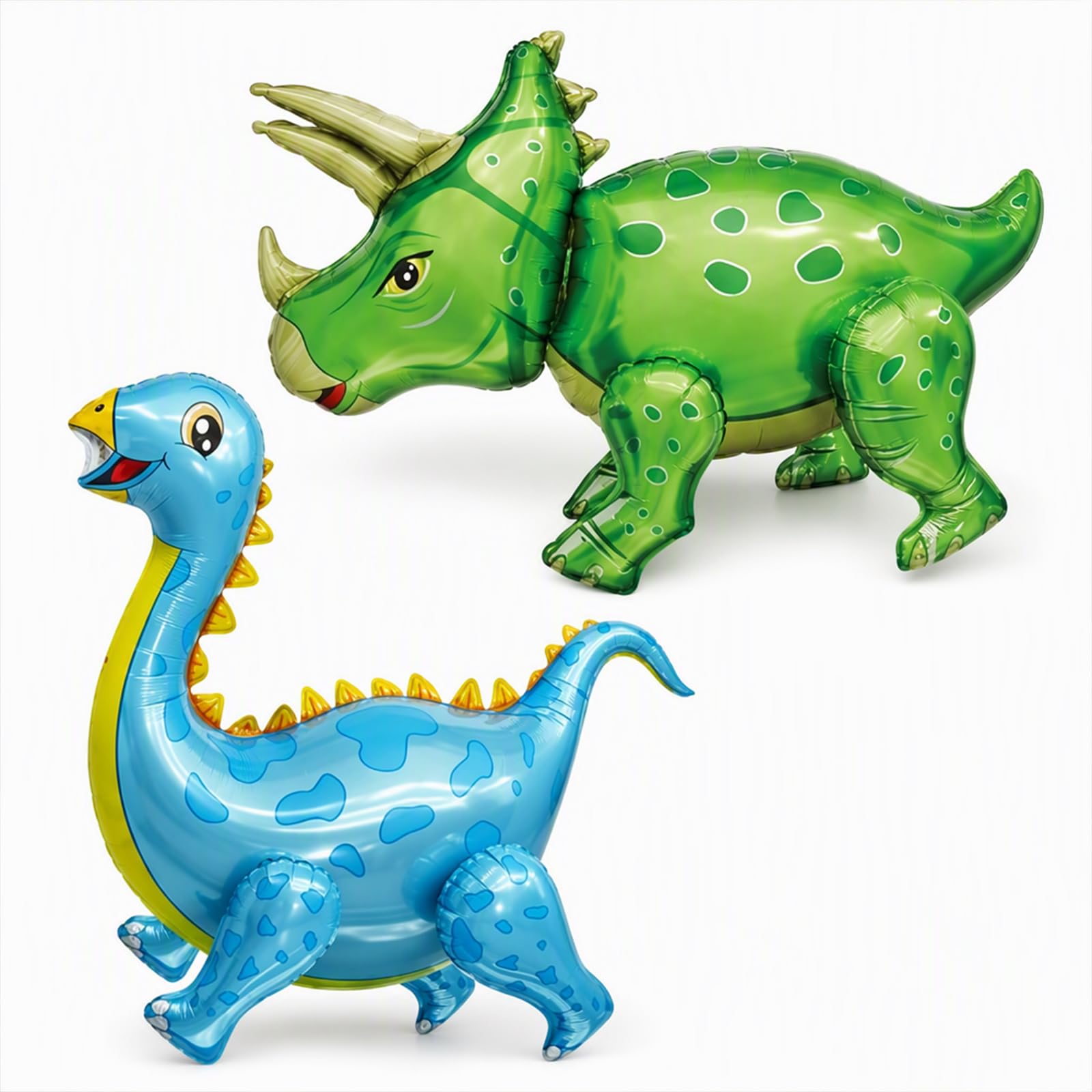 2-Piece Dinosaur Balloons Set, Self-Standing Foil Decor