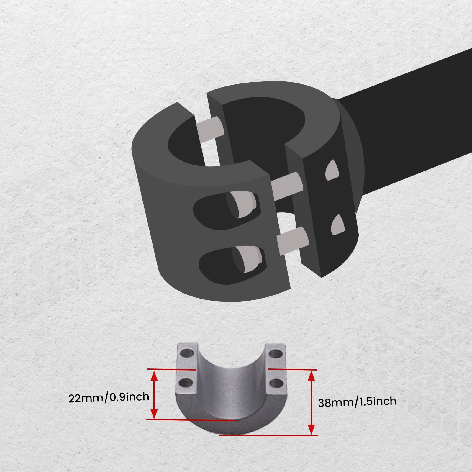 maXpeedingrods Support de roue de secours pour Polaris RZR XP 1000