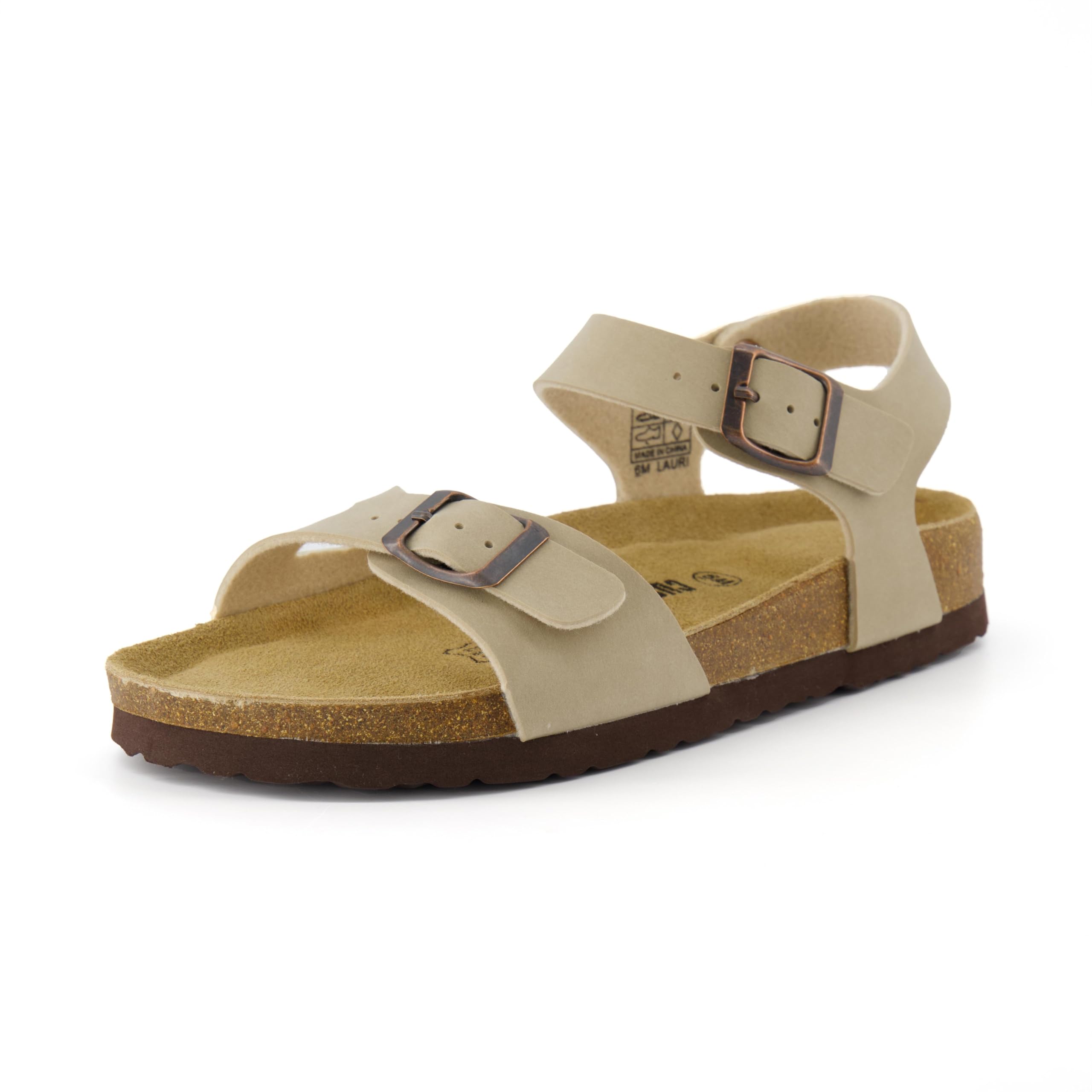 CUSHIONAIRE Women's Lauri Cork footbed Sandal with +Comfort