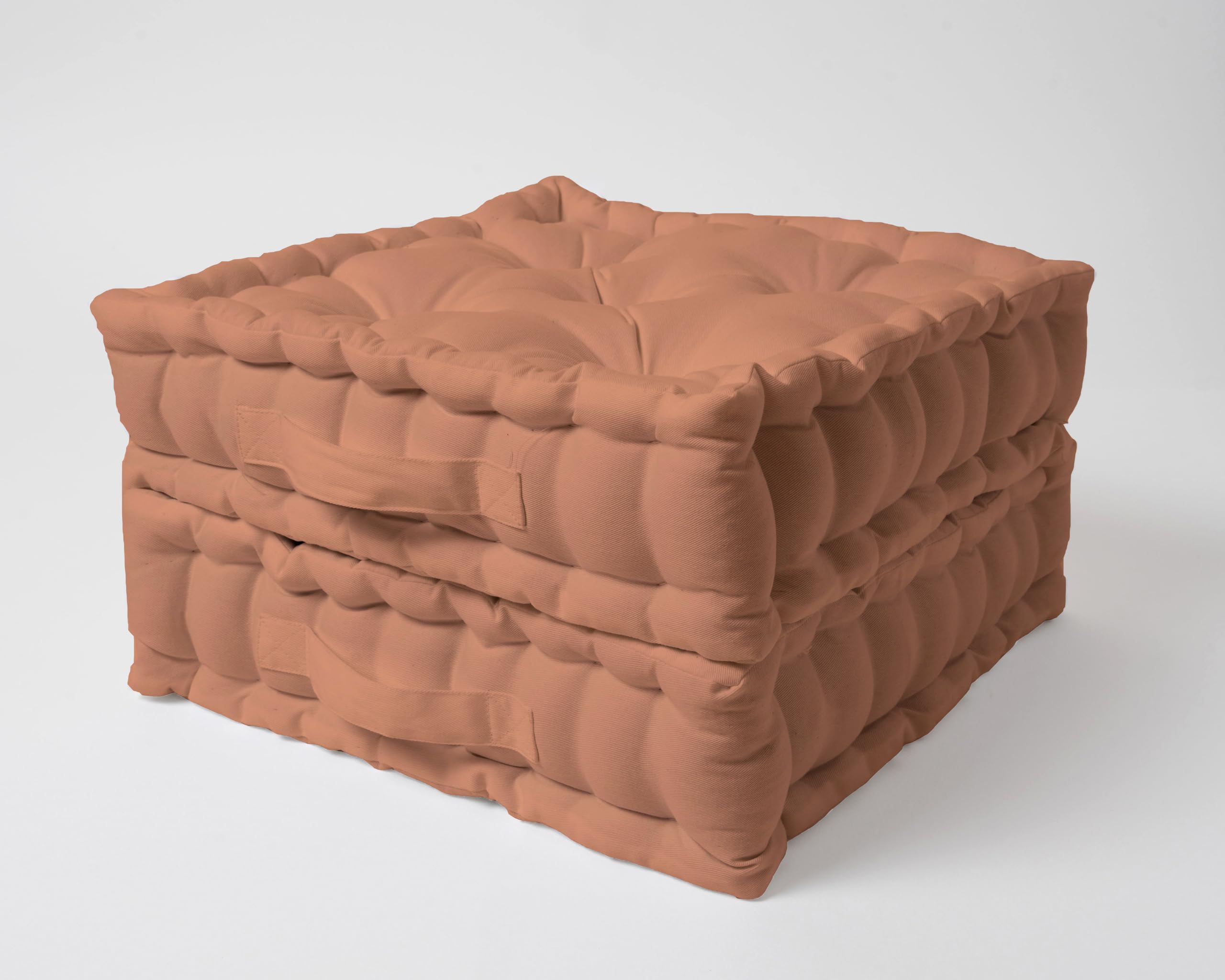 SKANDA FAB Floor Cushion Premium Hand-Plotted Reversible Cotton Floor Cushions | Polyester Fill | 100% Cotton Twill | Durable & Stylish (Peach Fuzz 40 x 40 x 8 cm (Pack of 2)) (B0D79699P6) Amazon Price History, Amazon Price Tracker