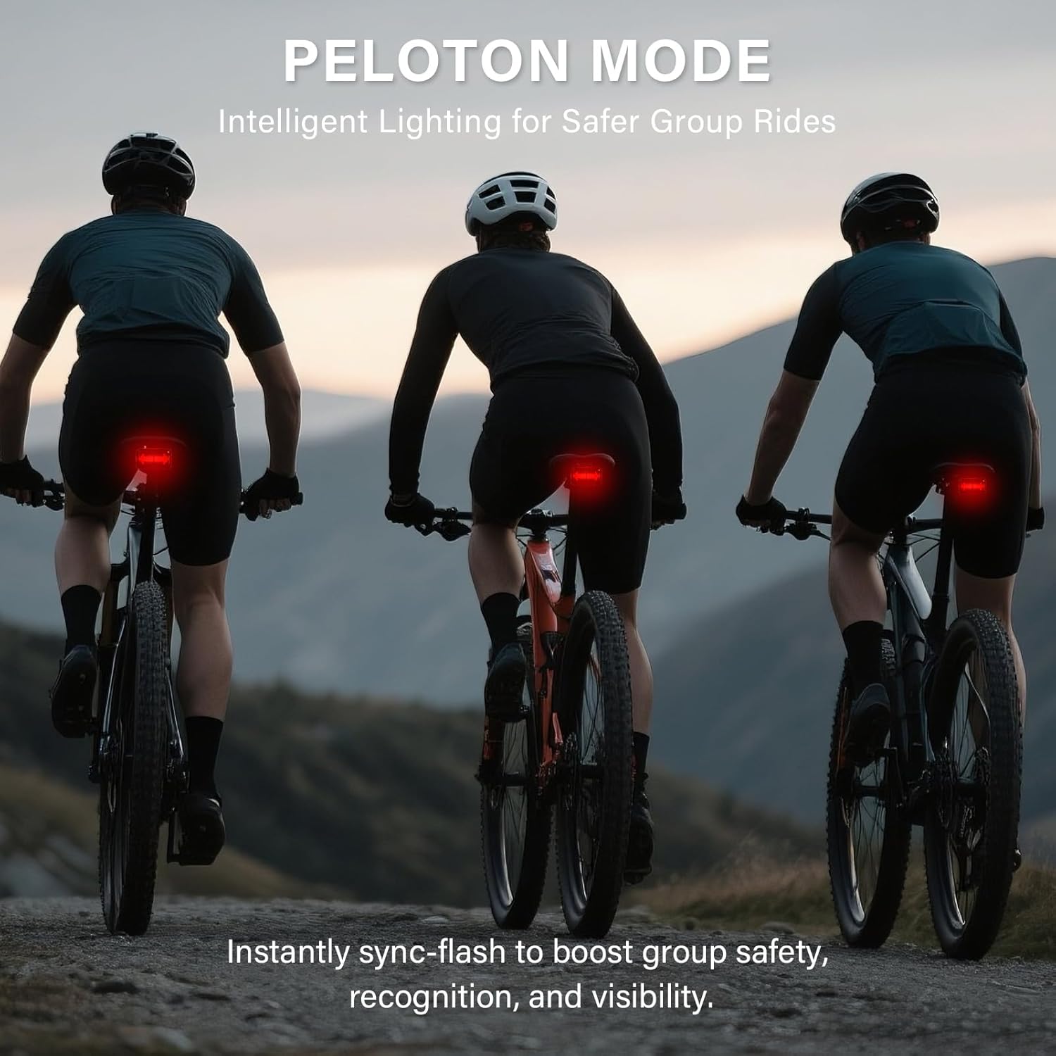 Smart Animated ​Bike Tail Light with Brake Sensing Auto On/Off, Animation & Live Speed & Peloton 3 Modes, XL Screen, Rear Bike Light, Rechargeable Bicycle Tail Light for Road Urban Cyclists Safety