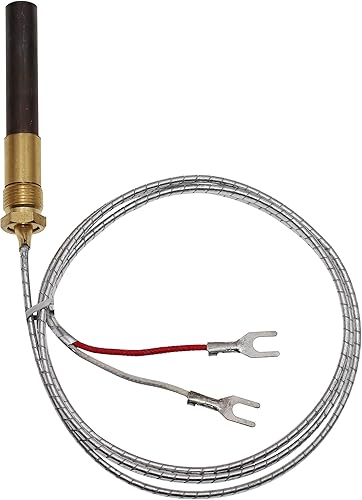 Miniatura 4 de 5 piezas de 36 pulgadas de aluminio 750 mv termopila de repuesto para chimenea termopila de reemplazo de chimenea y accesorios de estufa, estufas de