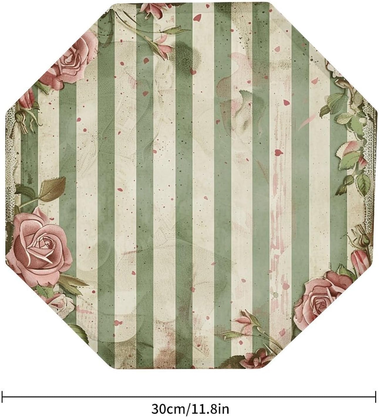 Ctagon Metal Sign for Home, Modern Display Plate for Kitchen, Roses And Green Plants Plates Accent Hanging Wall Decorations 3PCS for Living Room, Bedroom, Hallway, Hotel