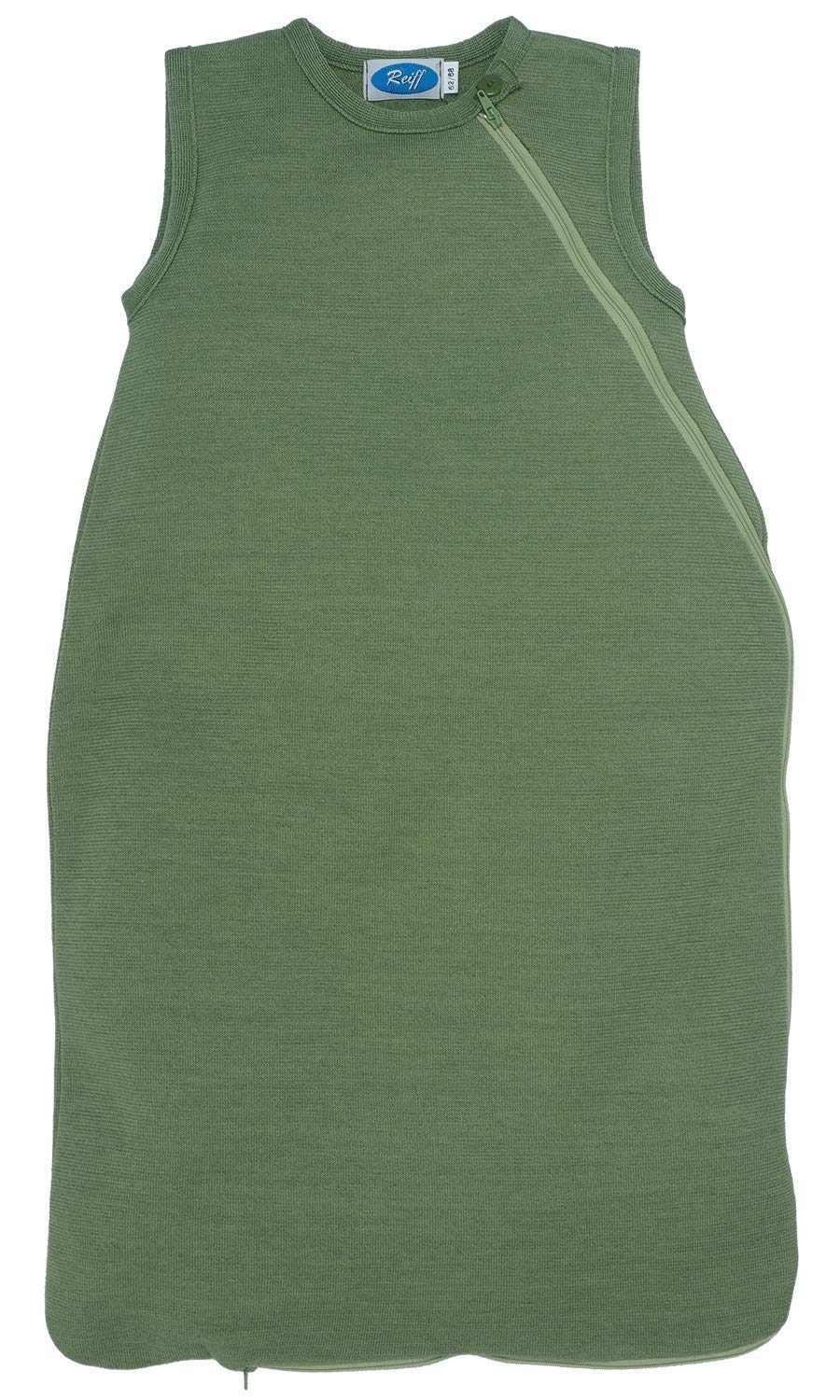 Reiff Merino-Seide Frottee Baby-Schlafsack, Ärmellos, 0,5 TOG, Temperaturregulierend, Handgefertigt in Deutschland