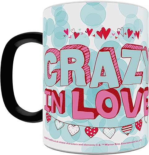 Miniatura 4 de Morphing Mugs Looney Tunes Taz Crazy in Love - Taza de café de cerámica