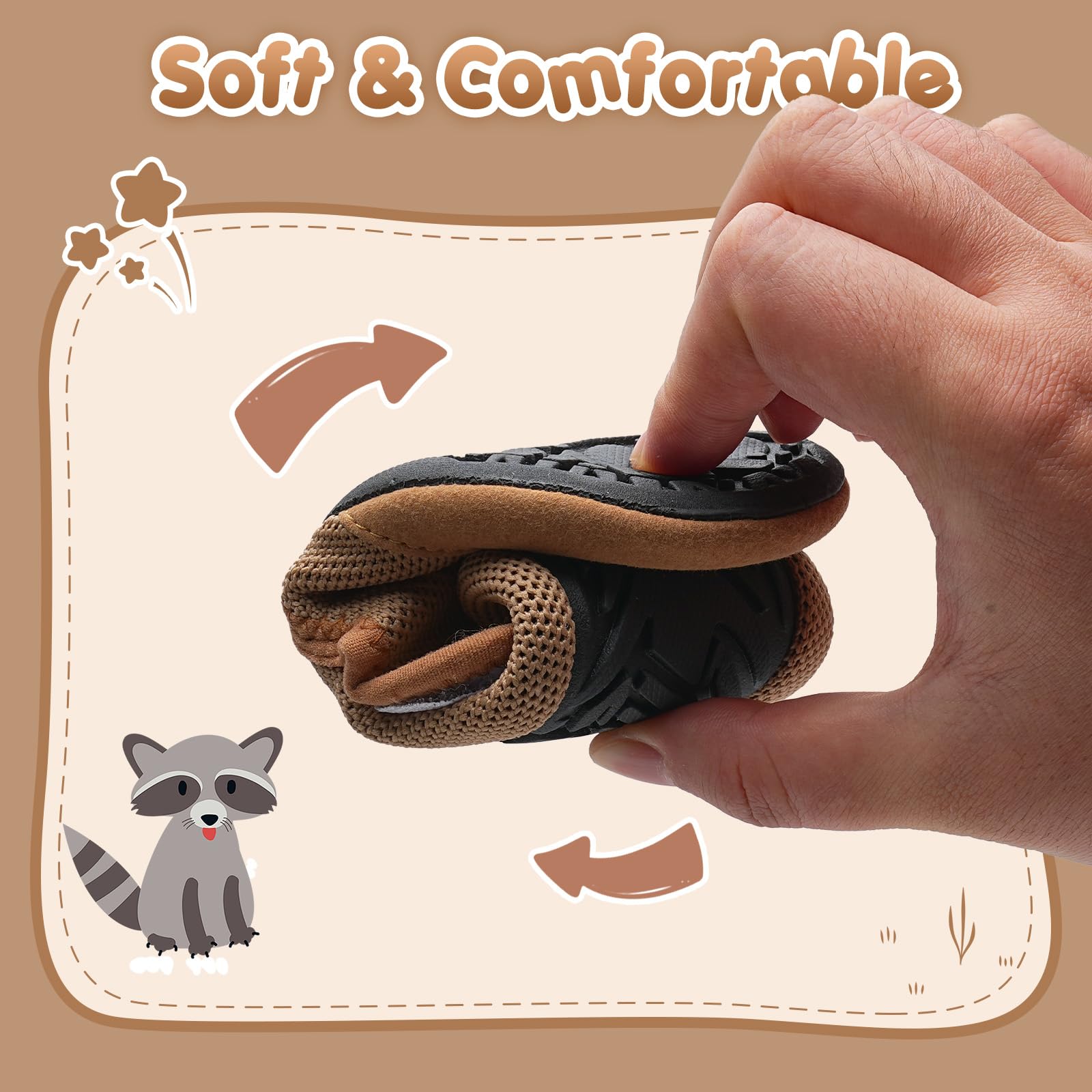 WateLves Pantofole per Bambini Unisex Scarpe a Magli Antiscivolo Ciabatte da Casa per danno la sensazione di camminare a piedi nudi Antiscivolo & Leggero