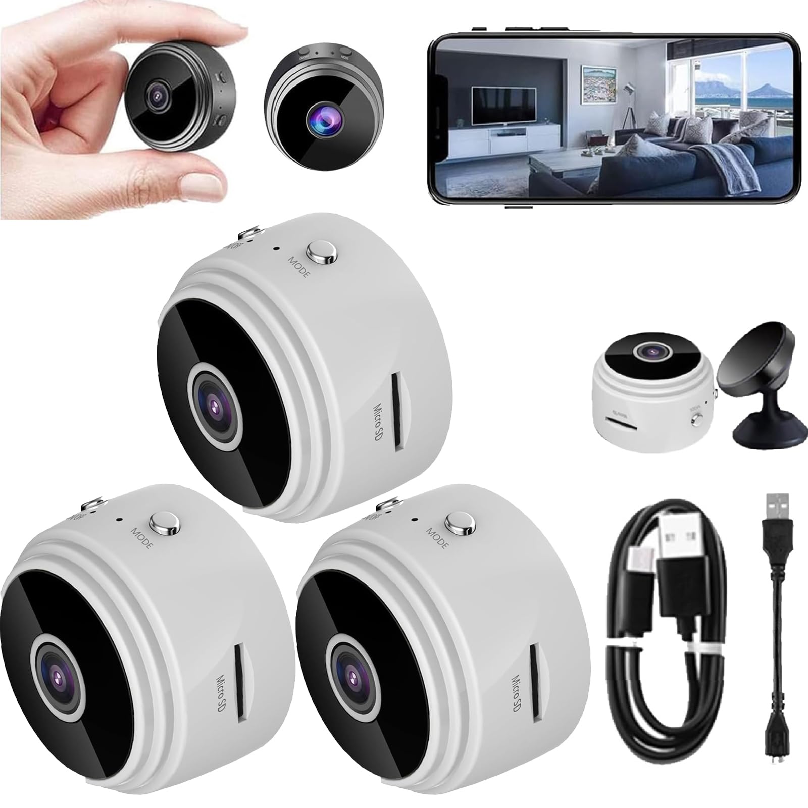 WiFi Mini Camera With Night Vision Secret Scope Mini Security Camera ...