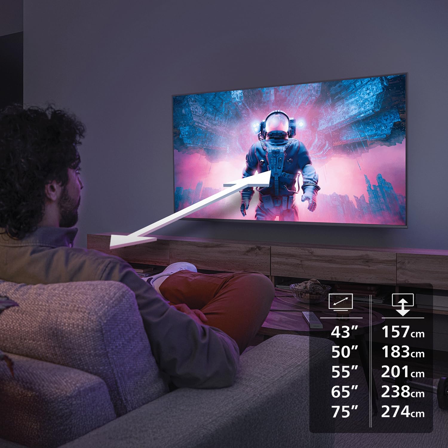 PHILIPS 50PUS7061/12 50 Zoll 4K LED Smart-TV