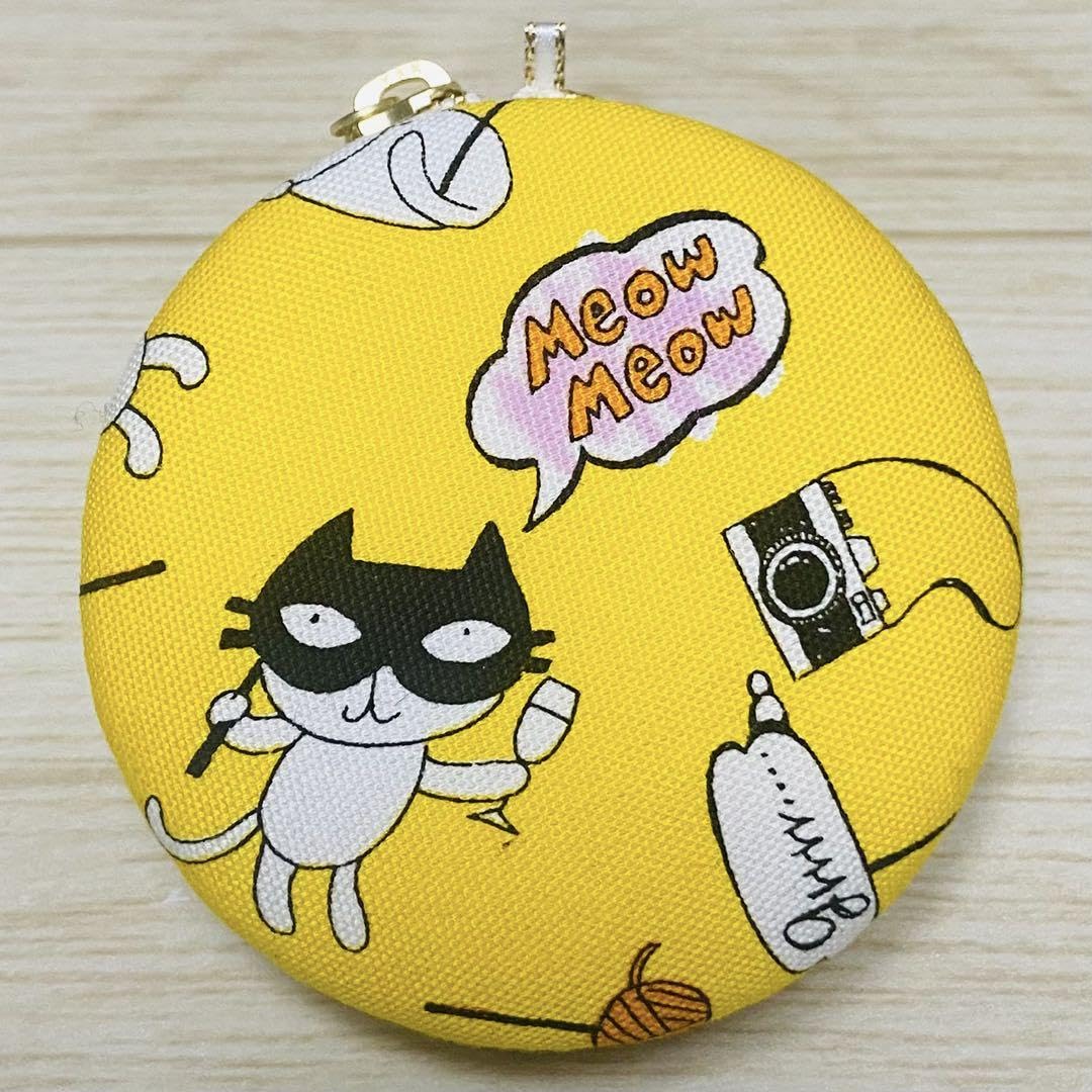 Amazon.co.jp: 8cmマカロンケース Wポケット＊猫ちゃん柄 マカロン  