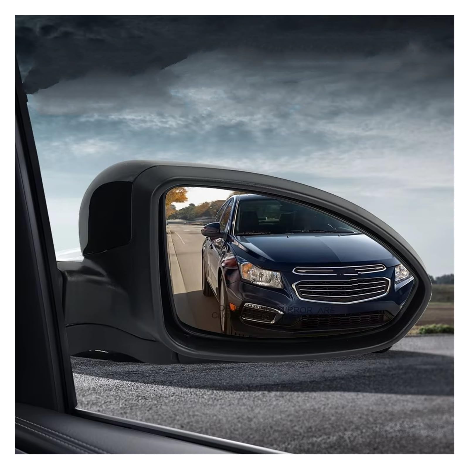 Espejo Retrovisor Completo Conjunto Espejo Retrovisor Para Chevrolet Para Cruze 2009 2010 2011 2012 2013 2014 3 Pines Cristal Eléctrico Negro Espejo Retrovisor Coche(Left)