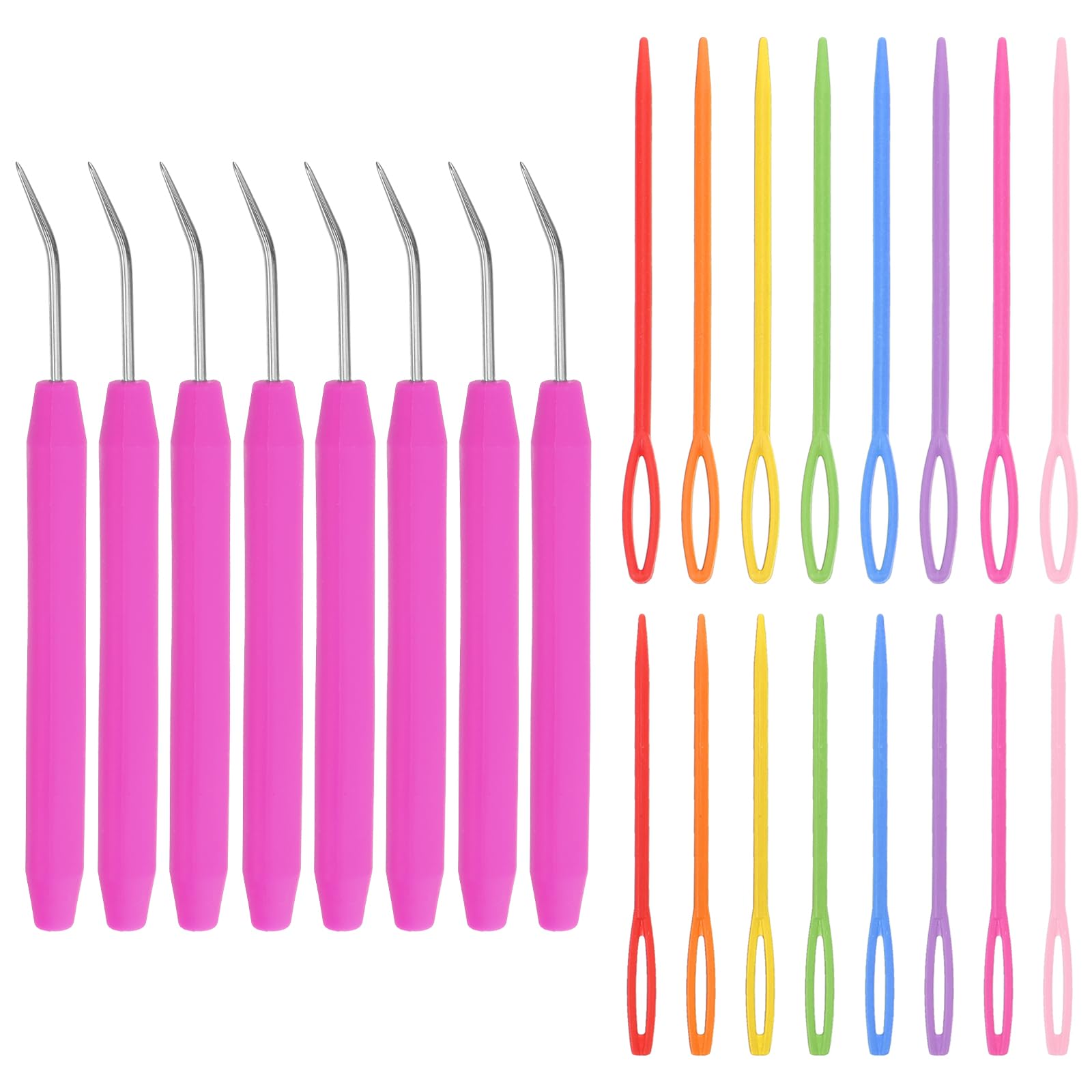 Ganchos de crochet ergonómicos y agujas para tejer sin esfuerzo 8