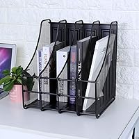Vista 1 de Durable Metal Vertical File Organizer for Office, Home, School
