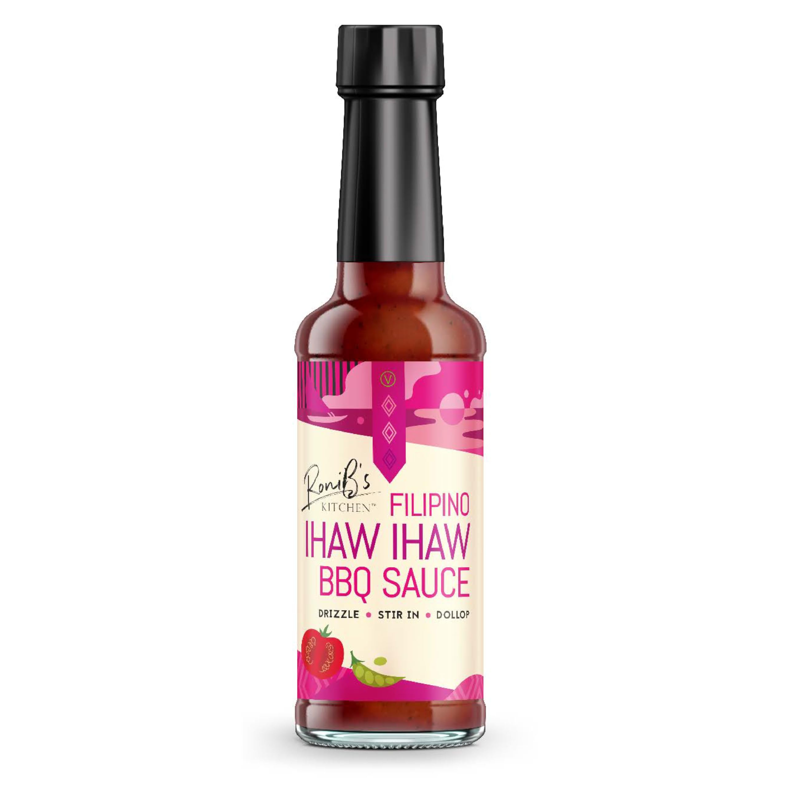 Filipino Ihaw Ihaw BBQ Sauce from RoniB’s Kitchen 150ml - Filipino Style, Vegan, Traditional Barbecue Sauce Made with Soy Sauce, Pineapple and Pepper