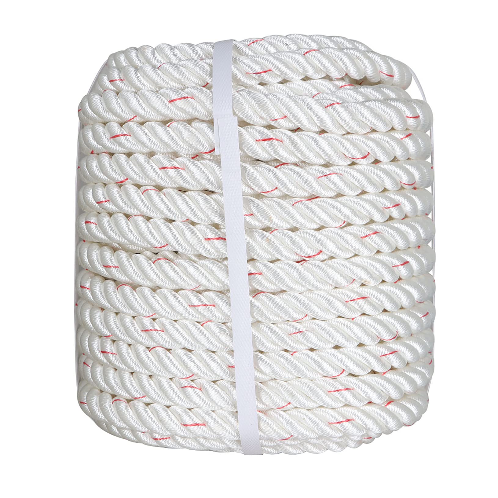 LABLT 3/4 inch Double Braided Polyester Rope, 100ft Arborist Bull Rope ...