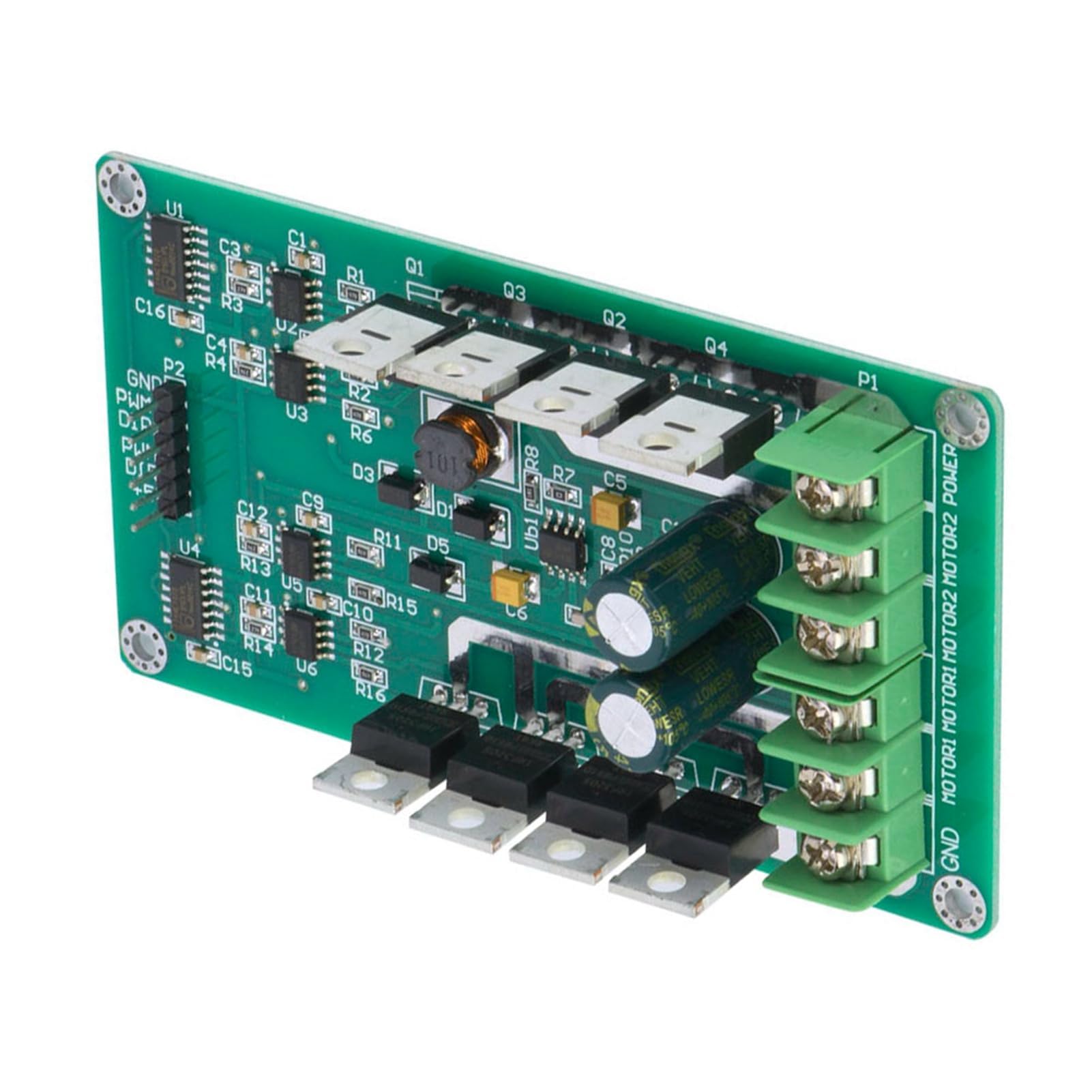 Ejoyous IRF3205 MOSFET, Freinage Évident Carte de Module de Moteur à Double Moteur à Faible Résistance Durable, pour la Modulation PWM 3-36V PEAP 30A Fonction de Freinage