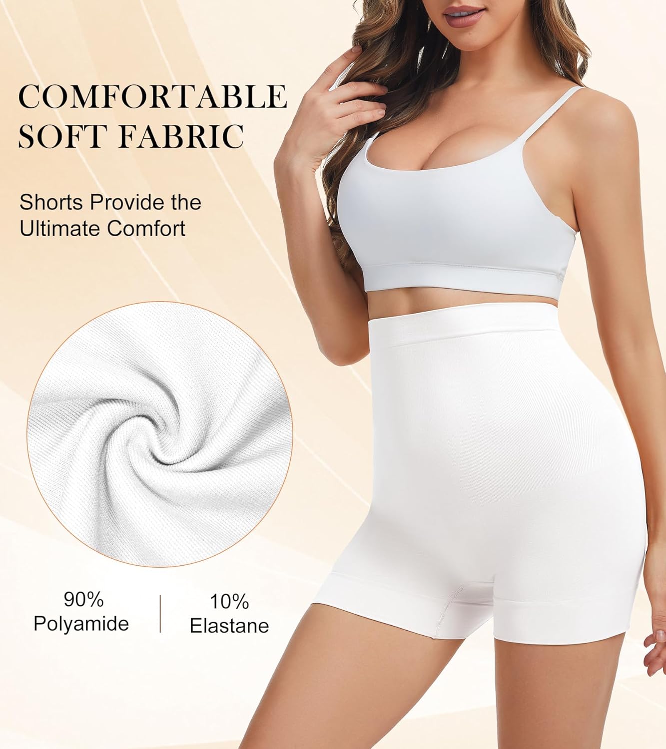 Shapewear Shorts for Women Tummy Control Butt Lifting High Waisted Body Shaper Thigh Slimmer for Under Dresses - Image 6