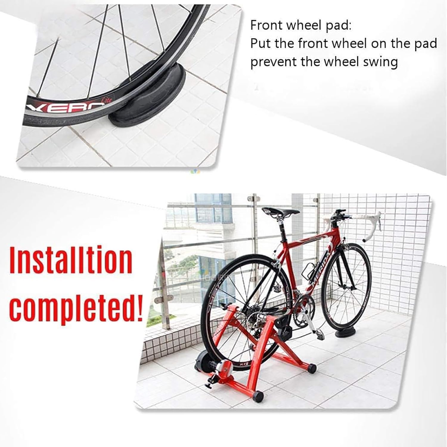 Bicycle Roller Trainer, Magnetic Bike Trainer, 6-Speed Bike Trainer, Racing Bike Indoor Exercise, Road Trainer, Bike Trainer