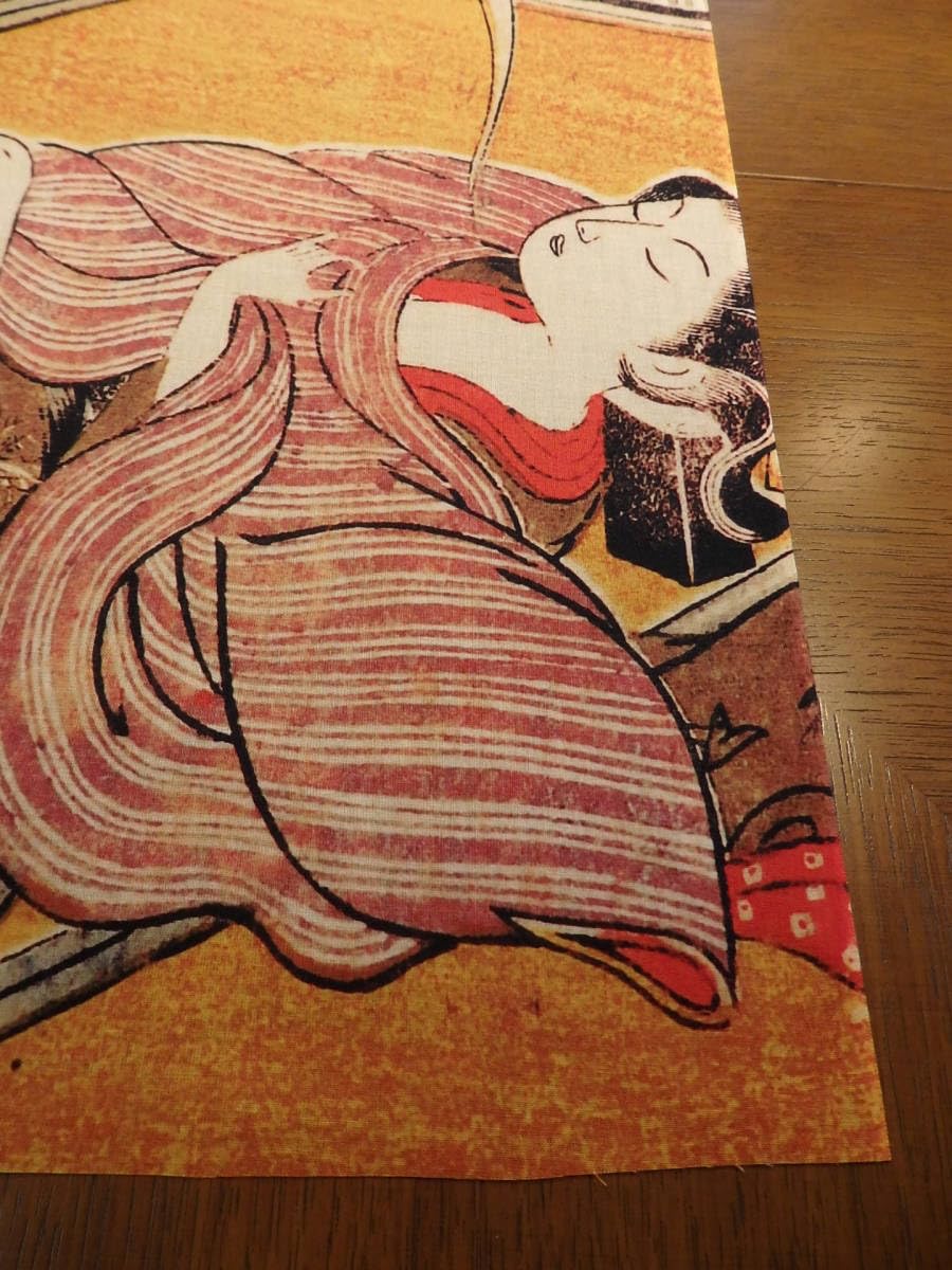 Amazon｜古今東西 浮世絵 春画 手ぬぐい 鈴木春信 妄想｜手ぬぐい