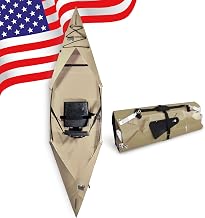 Tucktec 10' PRO Foldable Kayak - Full Size Folding Kayak - Portable Kayak for Adults - Made in USA