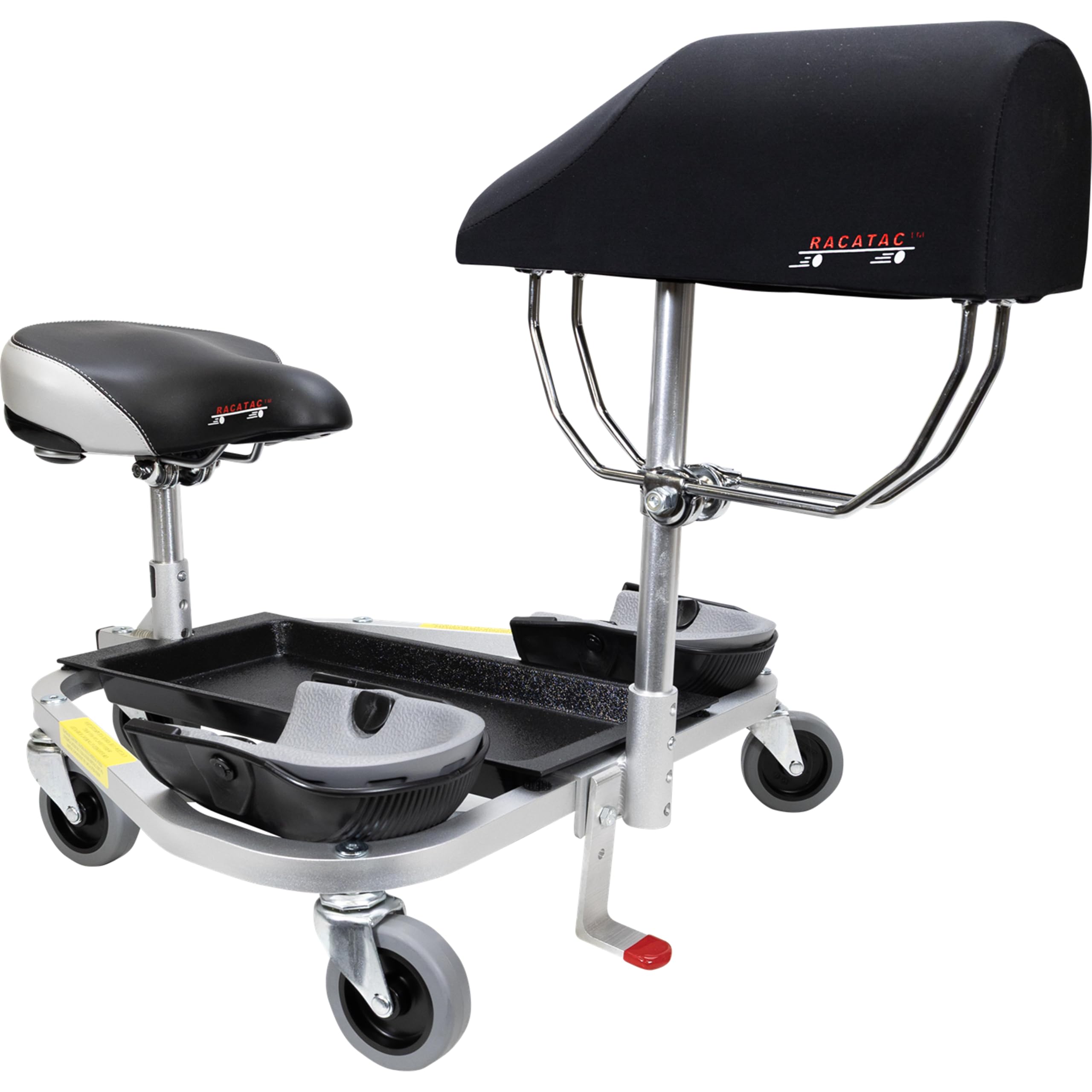 Racatac Kneeling/Sitting Creeper, 3 Inch Casters, Chest Support, Knee Pads, Made in The USA, 01RAC3CS