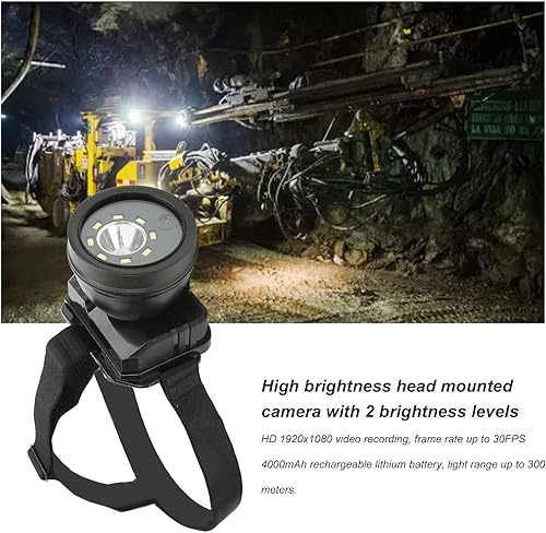 Miniatura 3 de Faro delantero, Cabezas Montadas Cámara de Acción 1080 P HD Videocámara Led Faro impermeable de la vista nocturna para acampar al aire libre Caza,