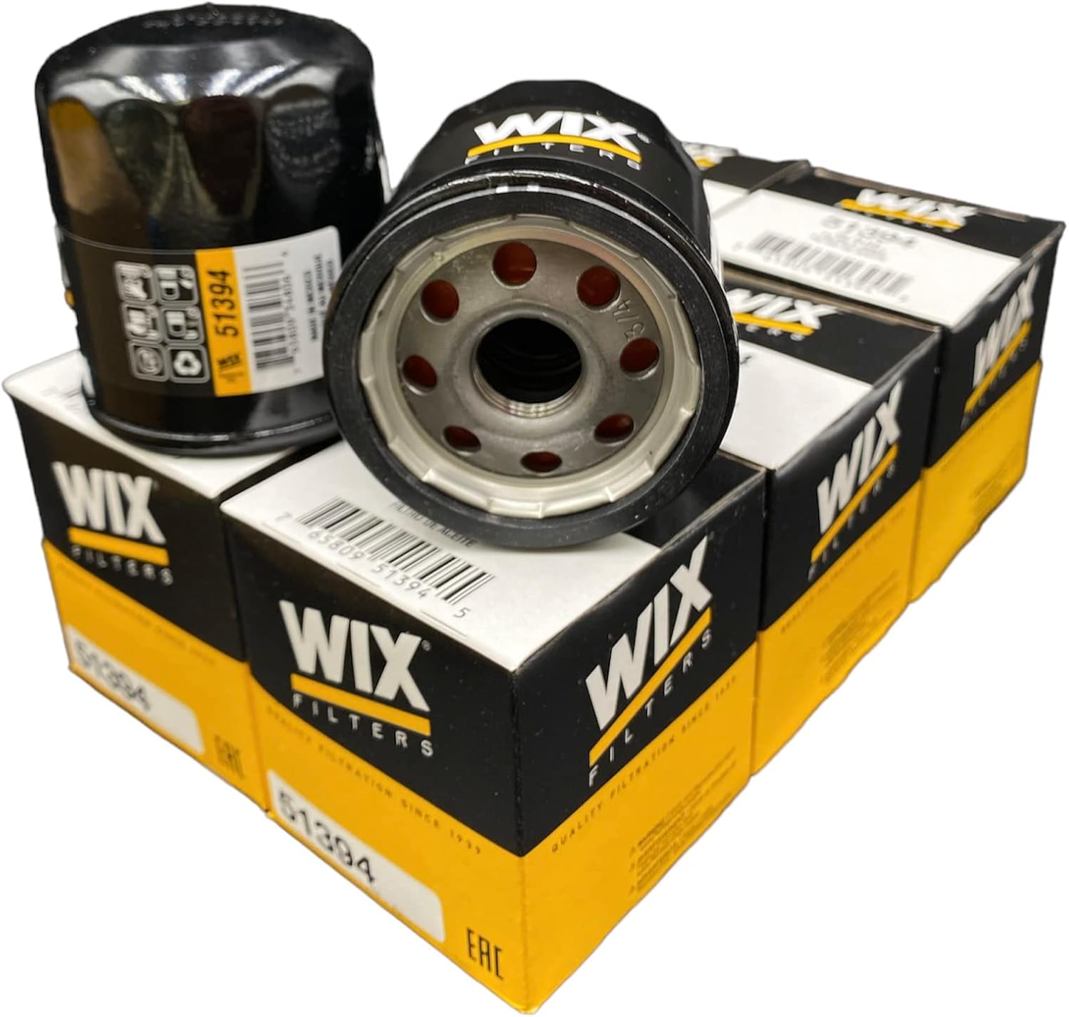 51394 Oil Filter Replace GMC 25161880, Toyota 90915-03001 (6Pack)