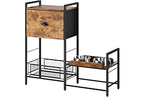 Dunatou Elevated Dog Bowls with Storage