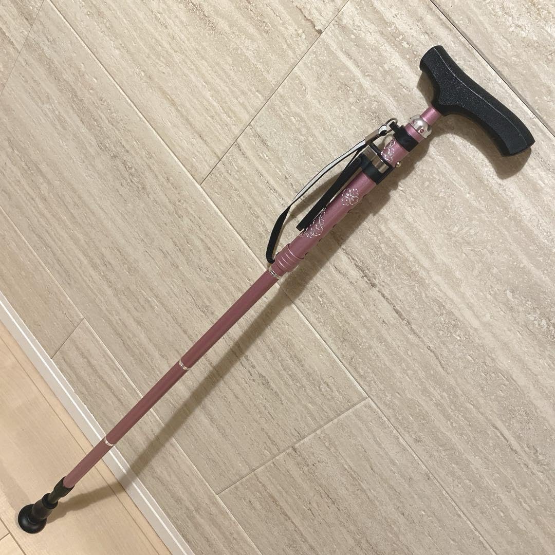 新品未使用✨スカイステッキスリム 折りたたみ杖 ピンク アルミ製 島製作所 新品未使用✨スカイステッキスリム 折りたたみ杖 ピンク アルミ