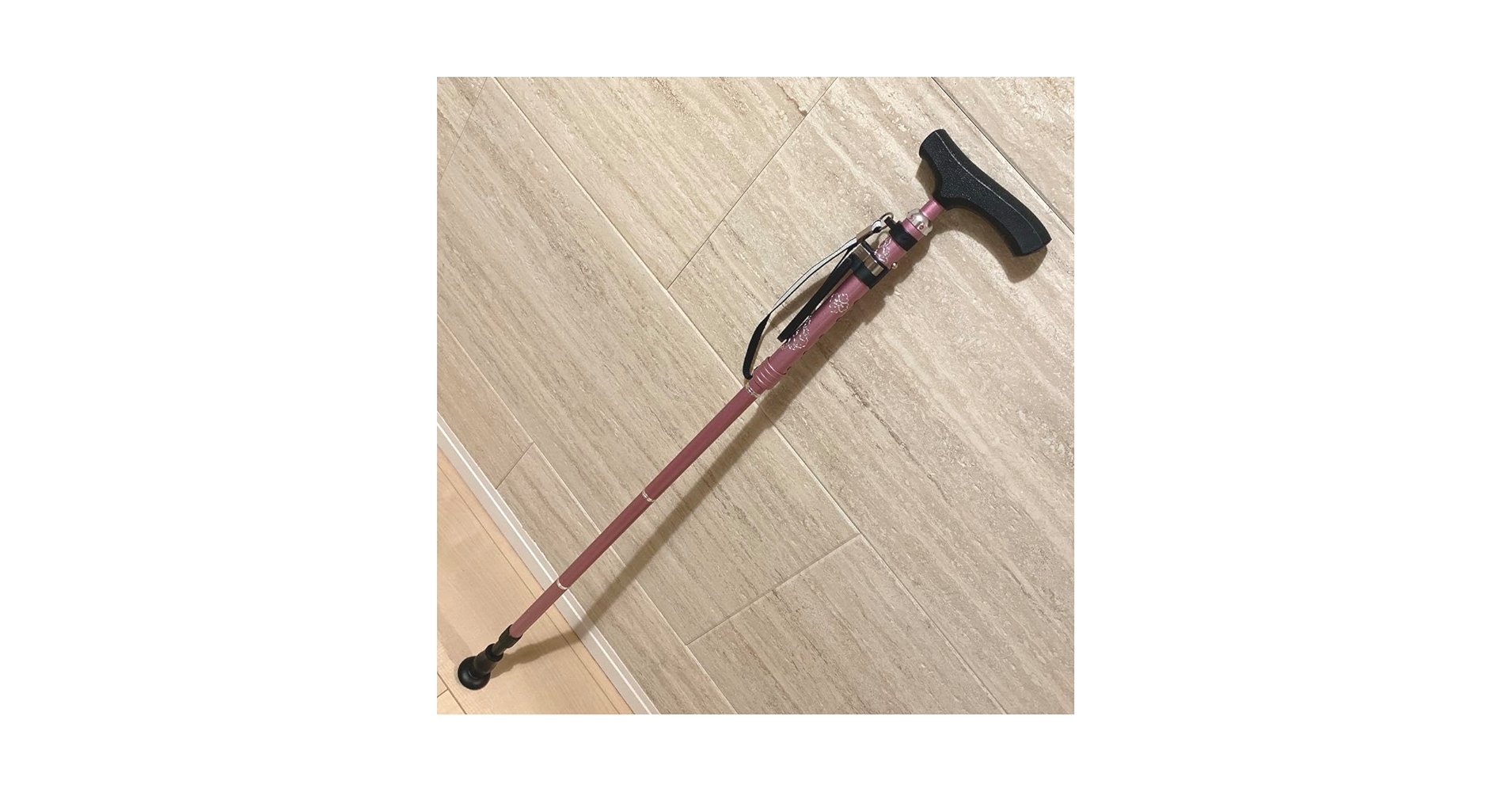 新品未使用✨スカイステッキスリム 折りたたみ杖 ピンク アルミ製 島製作所 スカイステッキスリムⅢ 折りたたみ杖 ピンク アルミ製 SHOP CHANNEL