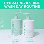 Design.Me GLOSS.ME Hydrating Shampoo | Hemp & Argan Oil Shampoo Adds Softness & Shine | Straight, Wavy, or Curly Hair Shampoo | Sulfate-Free & Color-Safe Moisturizing Shampoo for Dry Hair, 32 Fl Oz