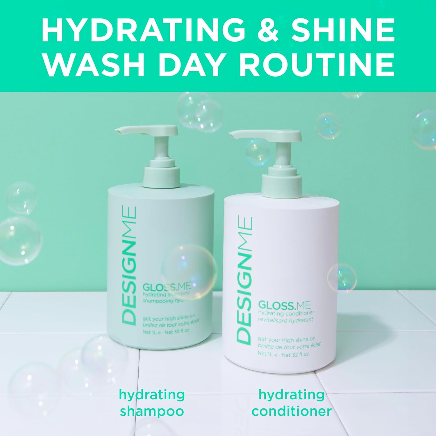 GLOSS.ME Hydrating Conditioner by DESIGNME | Hemp & Argan Oil Conditioner for Damaged Hair | Conditioner for Colored Hair Adds Softness & Shine | Straight/Curly Hair Conditioner for Dry Hair - Image 5