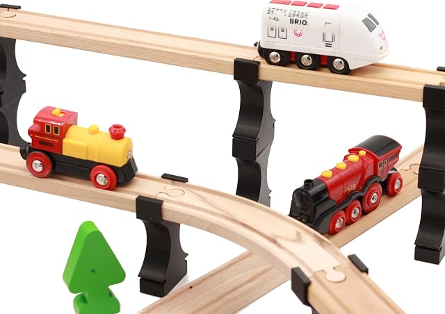 Foto 5 de 7 de Locorico - 4 pilas de puentes para tren de madera (Empilable)