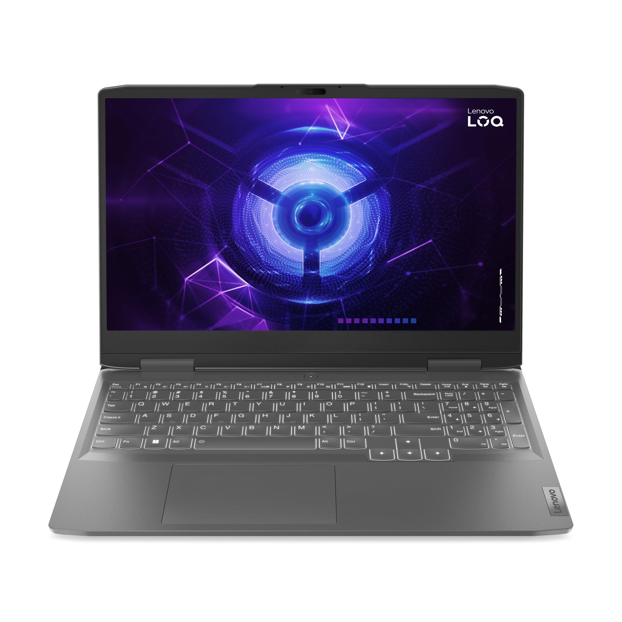 Lenovo LOQ Gen 8 - Ordenador Portátil Gaming 15.6" FHD (Intel Core i7-13620H, 16 GB RAM, 512 GB SSD, NVIDIA GeForce RTX 4060 8 GB, 144Hz, Wi-Fi 6, Sin Sistema Operativo) Gris - Teclado QWERTY Español