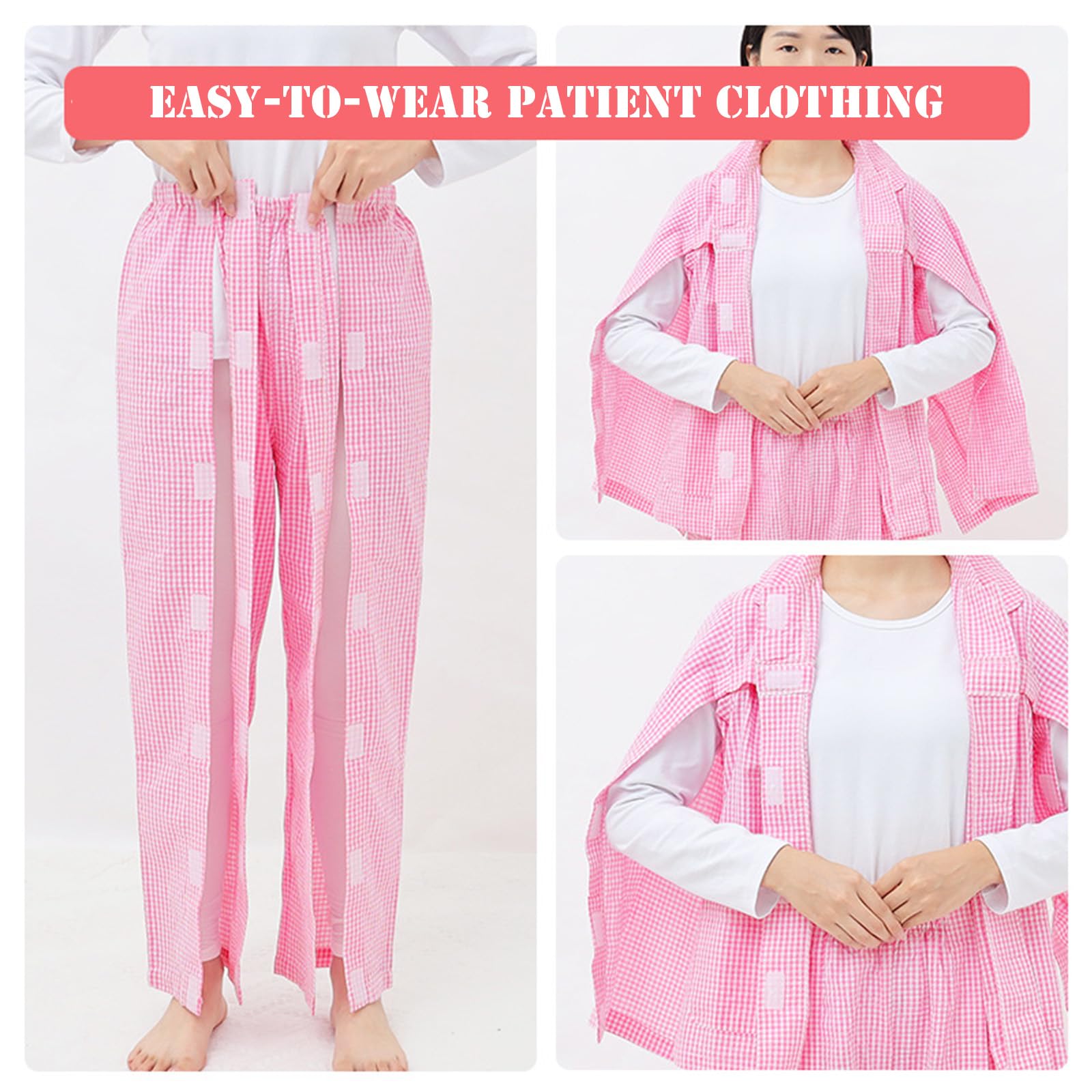 Ropa De Paciente En Cama, Pijamas De Paciente De Manga Larga, Vestidos De Hospital para Mujeres, Ropa De Enfermería Postoperatoria