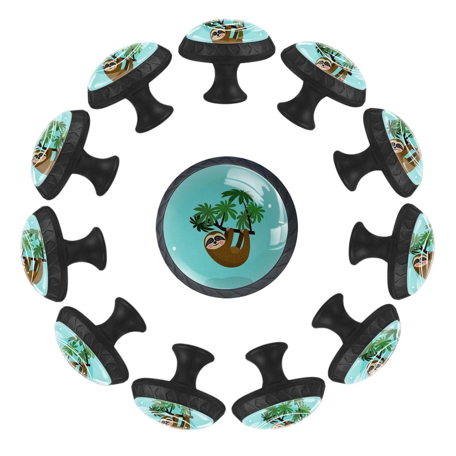 Boutons de tiroir Green Sloth 35 mm pour sublimer la commode de la crèche
