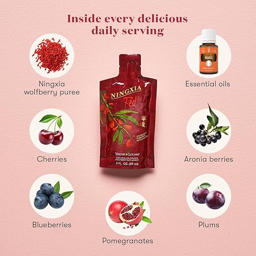 Miniatura 10 de Young Living NingXia Red 1 botella de 25.35 onzas líquidas, mezcla de superfrutas rica en antioxidantes, bebida antioxidante, aumenta la energía