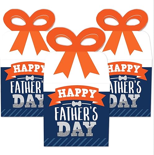 Miniatura 2 de Big Dot of Happiness Happy Father's Day  Cajas de regalo cuadradas  We Love Dad Party - Juego de 12 cajas de regalo