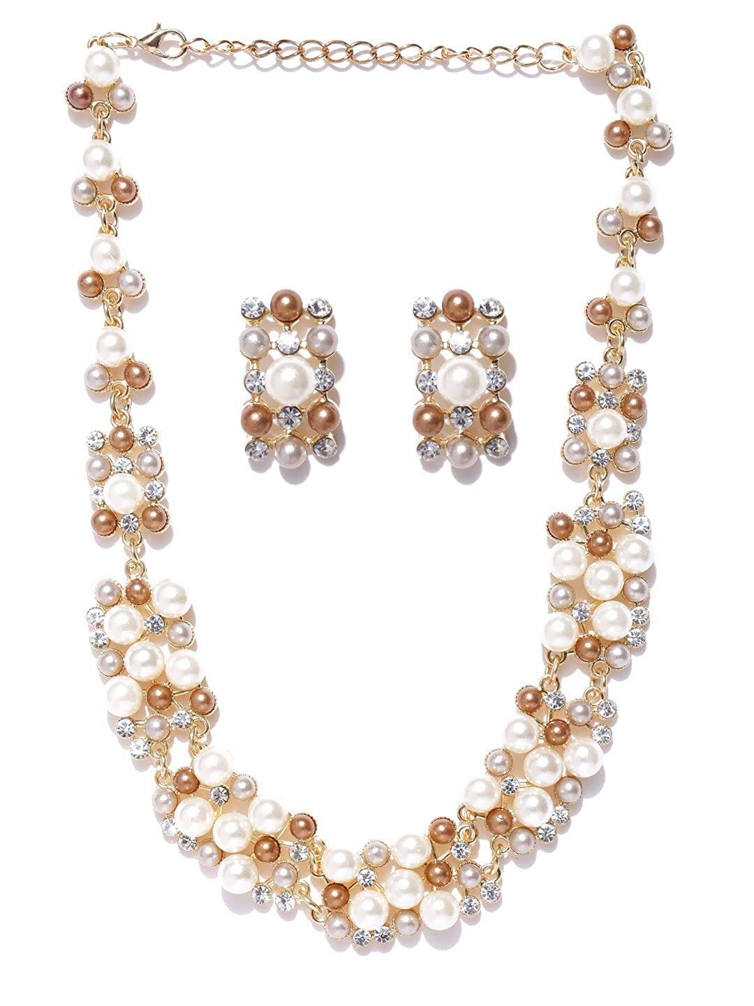 Shining Diva Latest Pearl Design Necklace Jewellery Set for Women (Design07-multi) (rrsd8220s) (B08KQG4Z38) Amazon Price History, Amazon Price Tracker