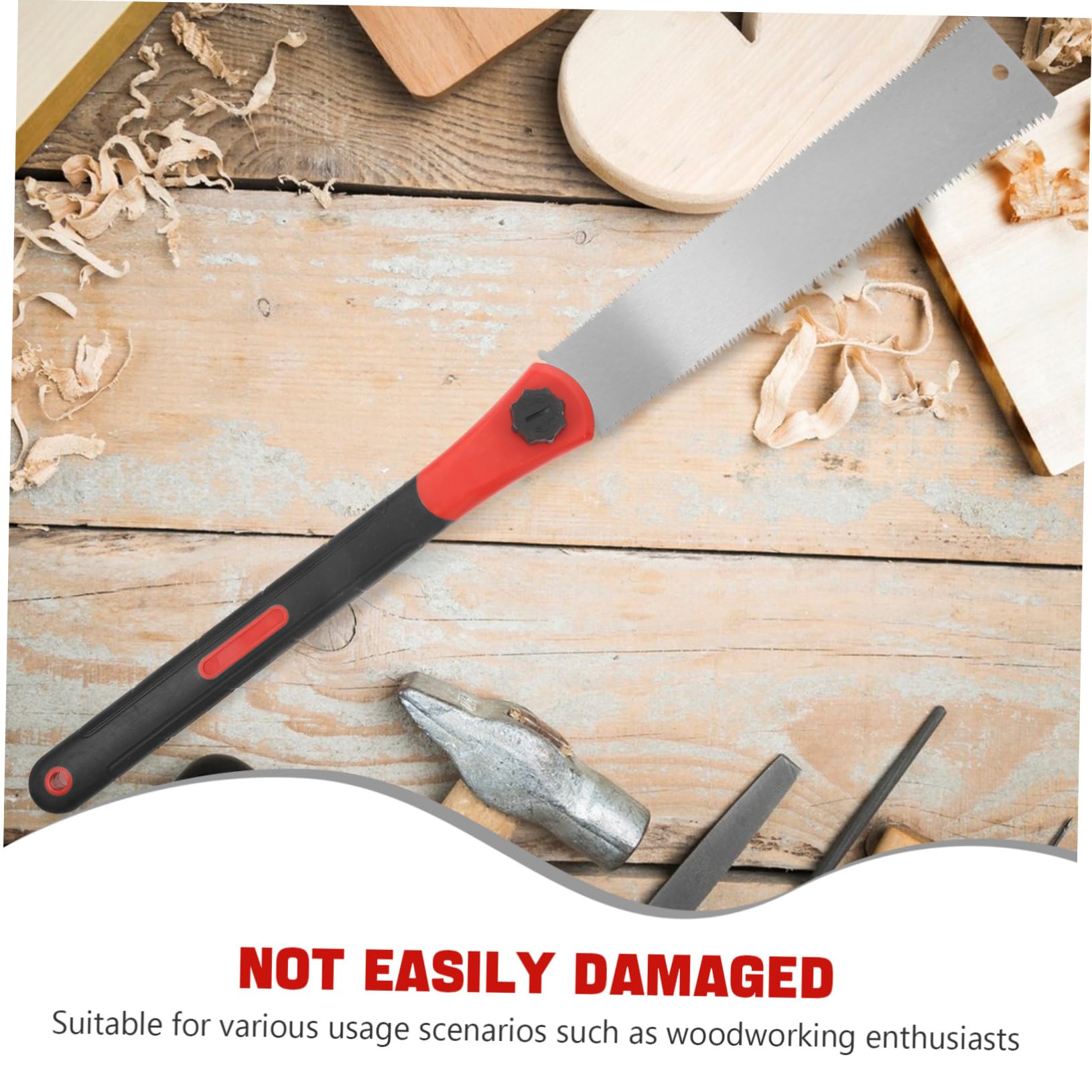 OSALADI Seghetto Manuale a Doppio Taglio per Legno, Denti Fini, Taglio di Precisione, Portatile, per Falegnameria e Utensili da Campeggio